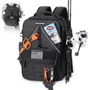 KastKing Fishing Tackle Backpack,Water-Resistant Fishing Bag With 2 Rod Holders,Fishing Gear and Equipment -KarryAll KastMate