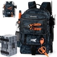 thumbnail image 1 of KastKing Fishing Tackle Backpack with Removable Bait Binder & 4 Tackle Boxes, Rod Holders Storage Fishing Gear- BaitSpace-50L, 1 of 19