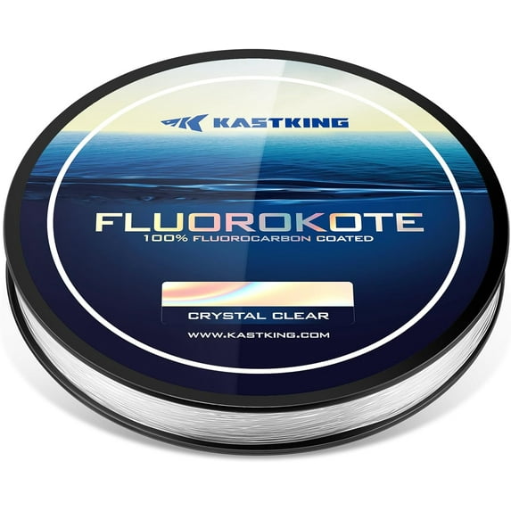 KastKing Fluorocarbon Coated Fishing Line, Fluorocarbon Leader,Fast Sinking-Fluorokote