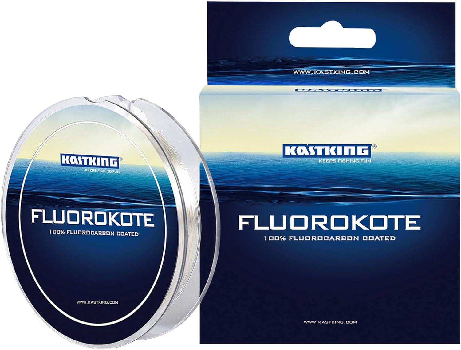 KastKing Fluorocarbon Coated Fishing Line, Fluorocarbon Leader,Fast Sinking-Fluorokote