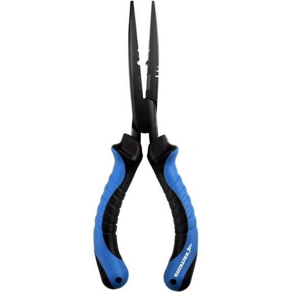KastKing Intimidator Fishing Pliers, Corrosion Resistant Polymer Coated Fishing Tools, Tungsten Carbide Cutters, Saltwater Resistant Fishing Gear