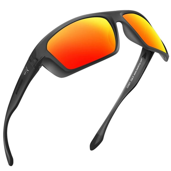 KastKing Polarized Sport Sunglasses Ideal for Driving Fishing Cycling and Running,UV Protection- Huzzah