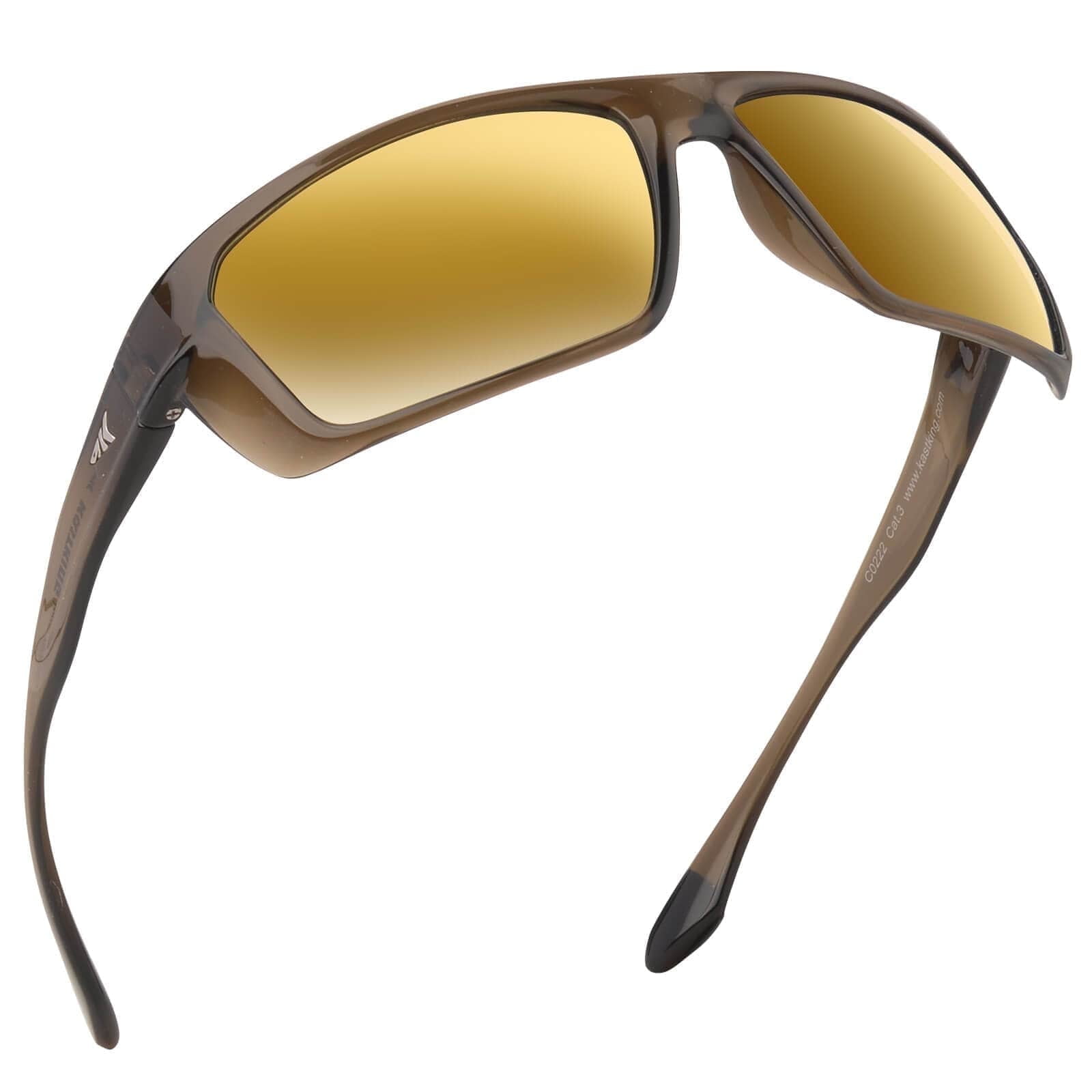 KastKing Polarized Sport Sunglasses Ideal for Driving Fishing Cycling and Running,UV Protection- Huzzah