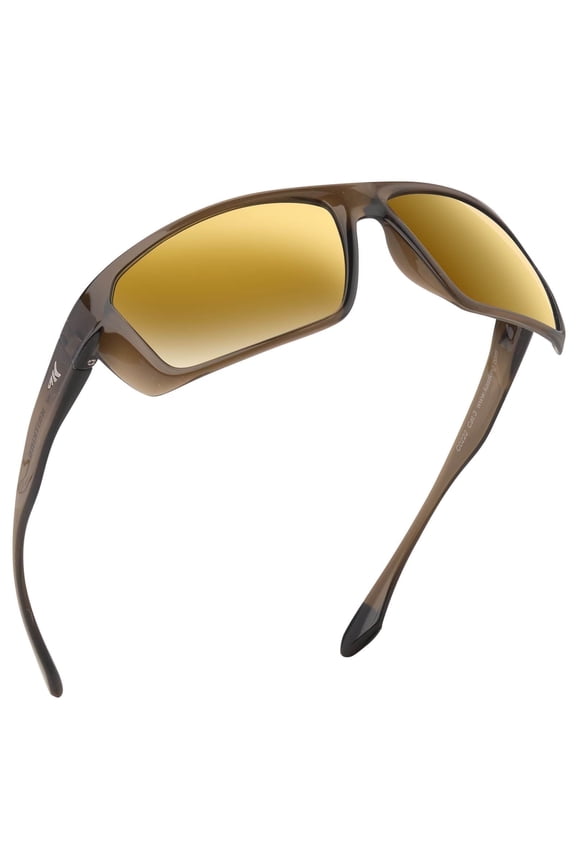 Polarized Sport Sunglasses Ideal for Driving Fishing Cycling and Running,UV Protection- Huzzah