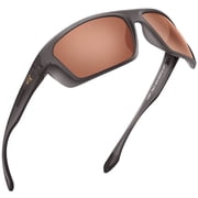 Polarized Sport Sunglasses Ideal for Driving Fishing Cycling and Running,UV Protection- Huzzah