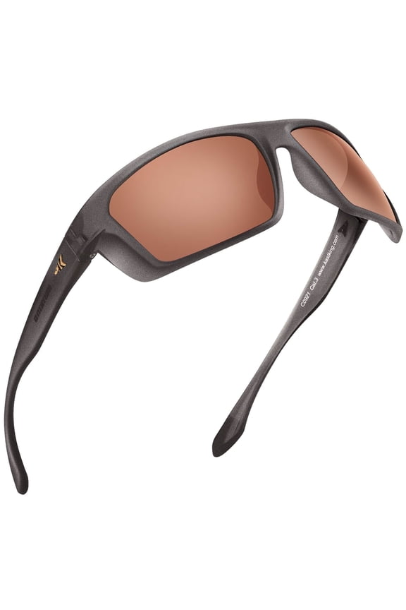 Polarized Sport Sunglasses Ideal for Driving Fishing Cycling and Running,UV Protection- Huzzah