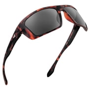 Polarized Sport Sunglasses Ideal for Driving Fishing Cycling and Running,UV Protection- Huzzah