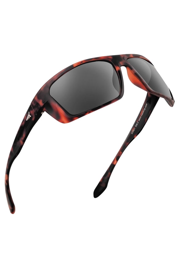 Polarized Sport Sunglasses Ideal for Driving Fishing Cycling and Running,UV Protection- Huzzah