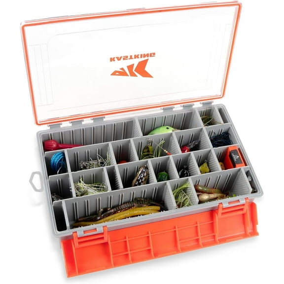 KastKing Waterproof Tackle Box, 3700 *1 Deep Tackle Trays, Fishing Tackle Box Organizer Fishing Accessories Storage- HyperSeal
