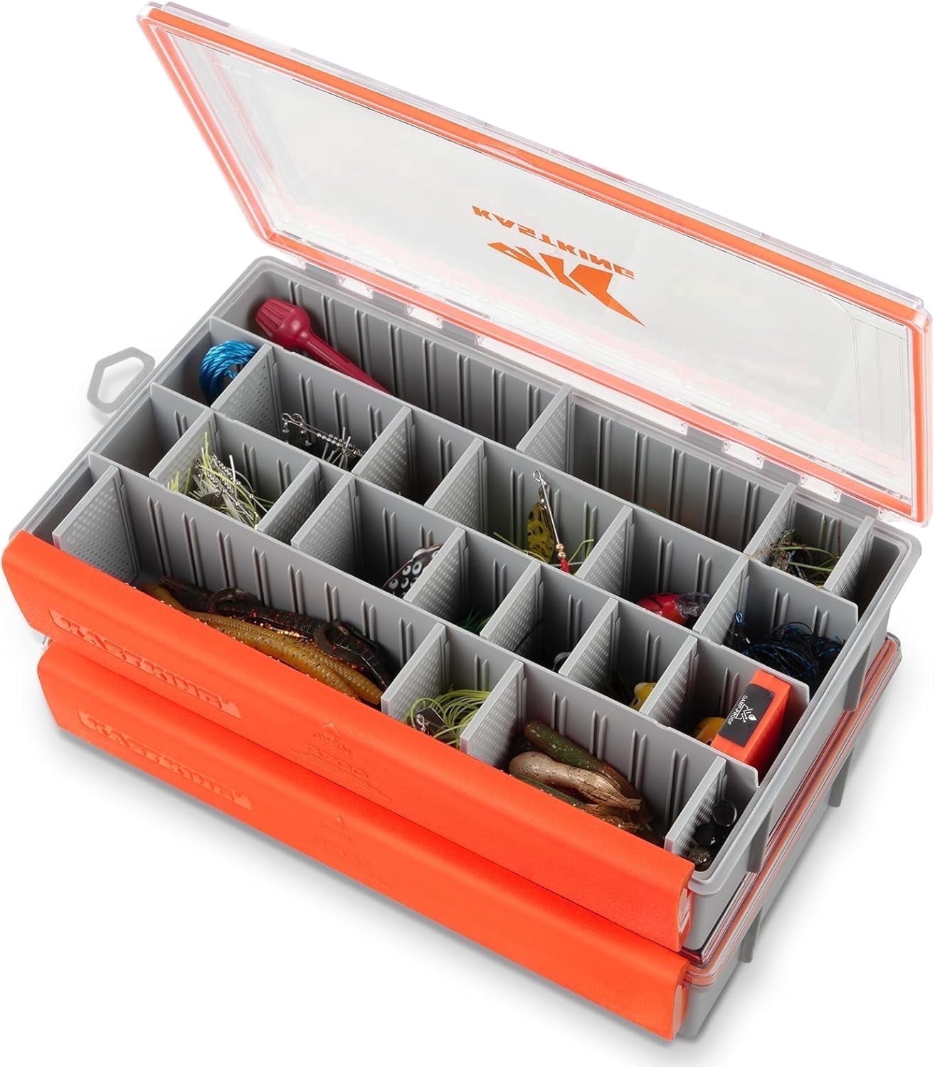 KastKing Waterproof Tackle Box, 3700 *2 Deep Tackle Trays, Fishing Tackle Box Organizer Fishing Accessories Storage- HyperSeal