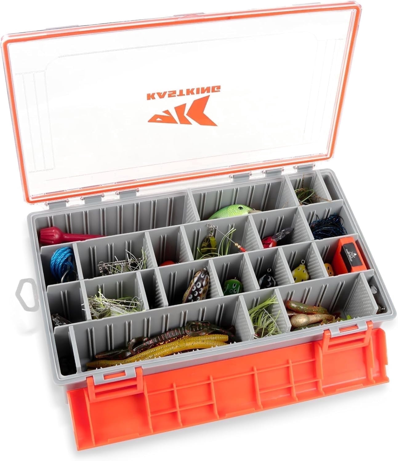 KastKing Waterproof Tackle Box, 3700 *1 Deep Tackle Trays, Fishing Tackle Box Organizer Fishing Accessories Storage- HyperSeal
