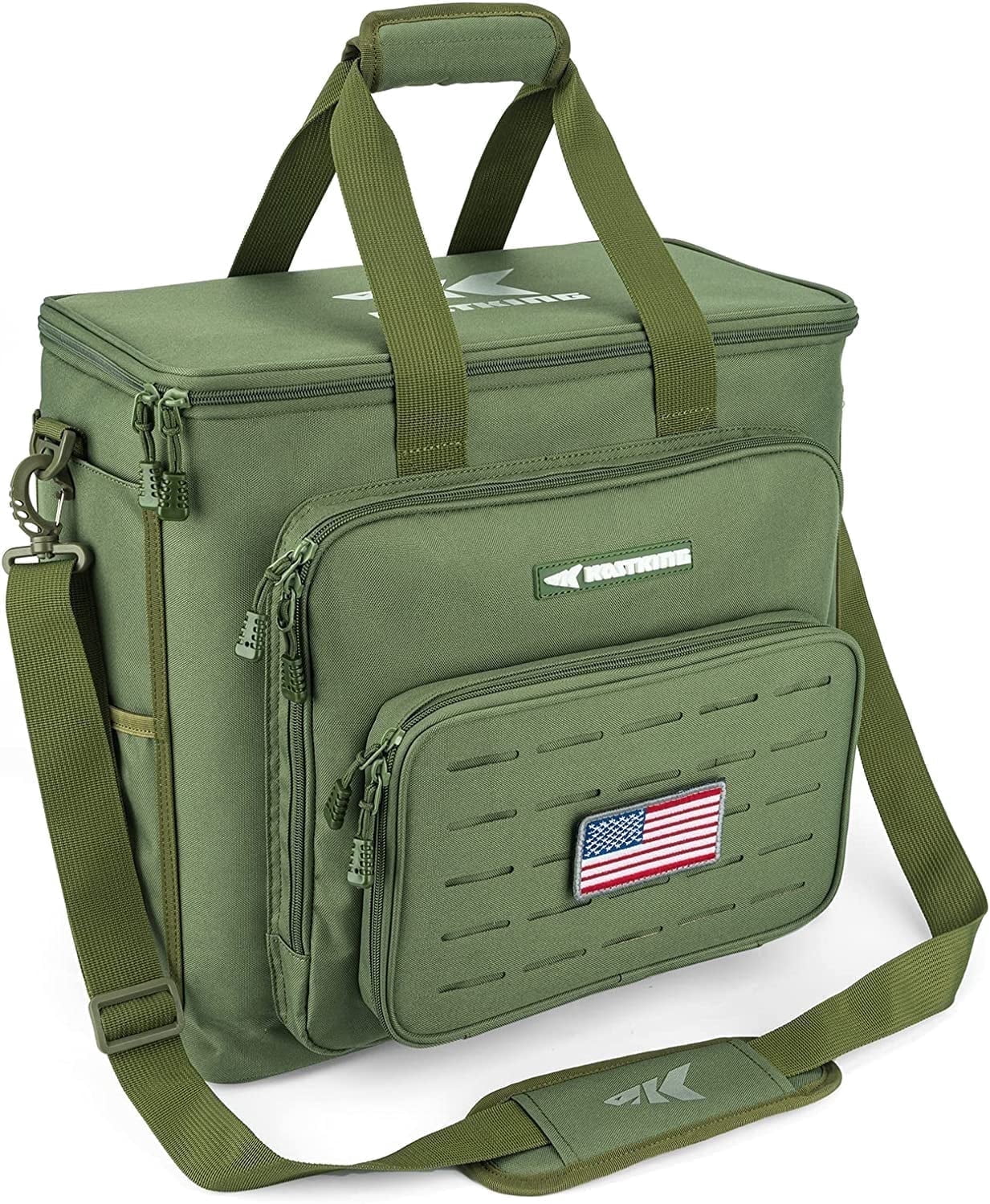 KastKing Fishing Tackle Bags for Saltwater or Freshwater Fishing - Water Resistant Material - Fishing Gear Storage -Karryall Large Green