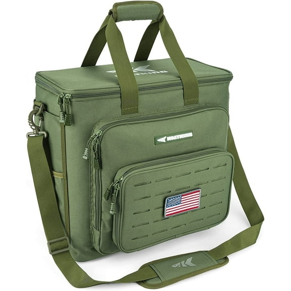 KastKing Fishing Tackle Bags for Saltwater or Freshwater Fishing - Water Resistant Material - Fishing Gear Storage -Karryall Large Green