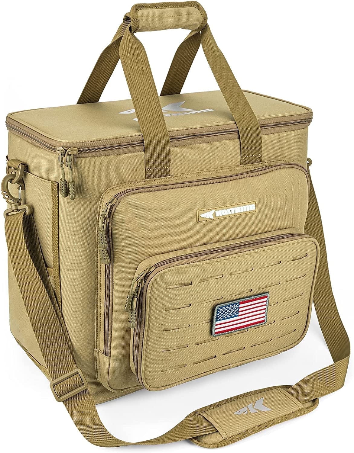 KastKing Fishing Tackle Bags - Water Resistant Material - Fishing Gear Storage -Karryall Large Khaki