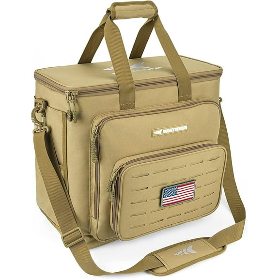 KastKing Fishing Tackle Bags - Water Resistant Material - Fishing Gear Storage -Karryall Large Khaki