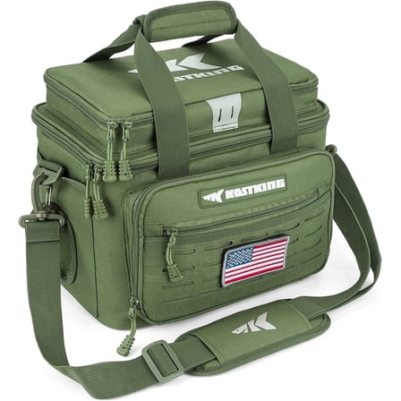 KastKing Fishing Tackle Bags- Water Resistant Material - Fishing Gear Storage - Karryall Medium Green