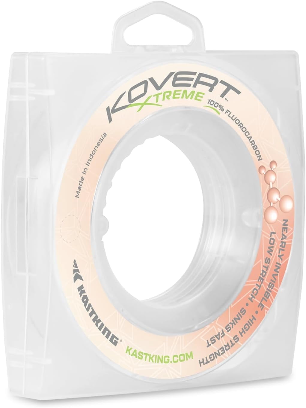 KastKing 100% Fluorocarbon Fishing line, Fishing Leader, Fast Sinking,25YD Spools Available- Kovert Xtreme