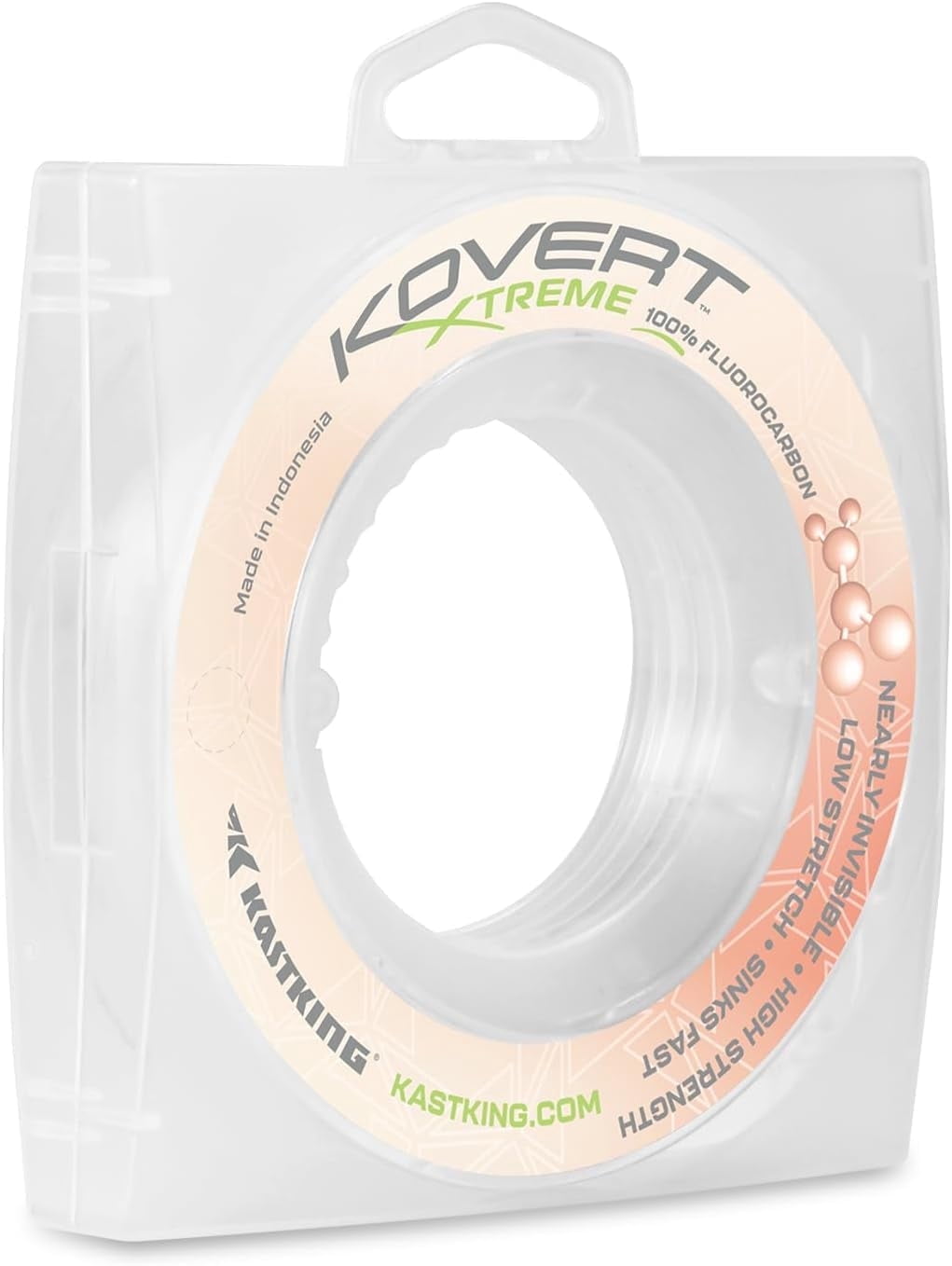 KastKing 100% Fluorocarbon Fishing line, Fishing Leader, Fast Sinking,25YD Spools Available- Kovert Xtreme