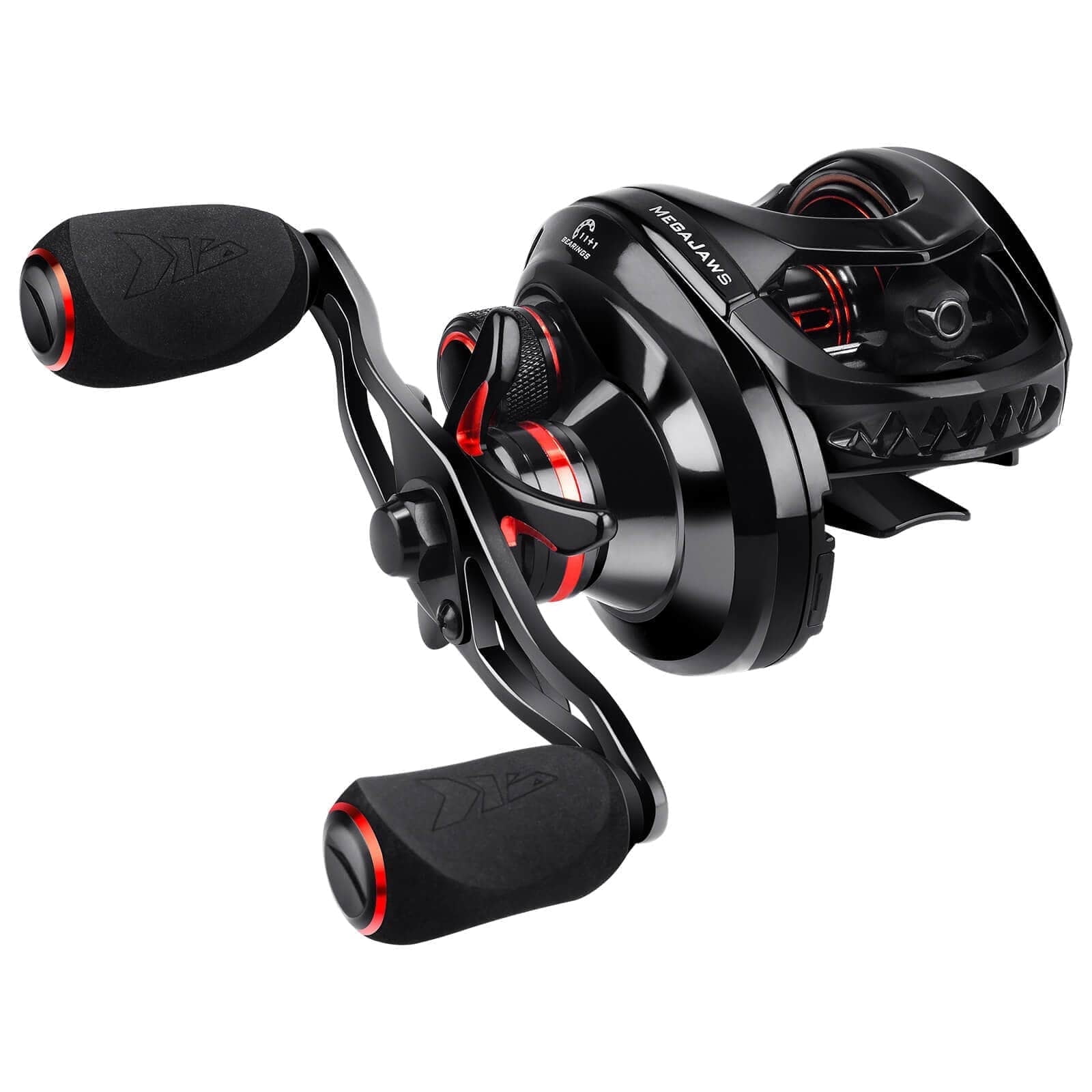 KastKing Baitcasting Fishing Reel, 6.7oz, 17.64 LBs 11+1 Shielded BB, 7.2:1 Gear Ratios- MegaJaws