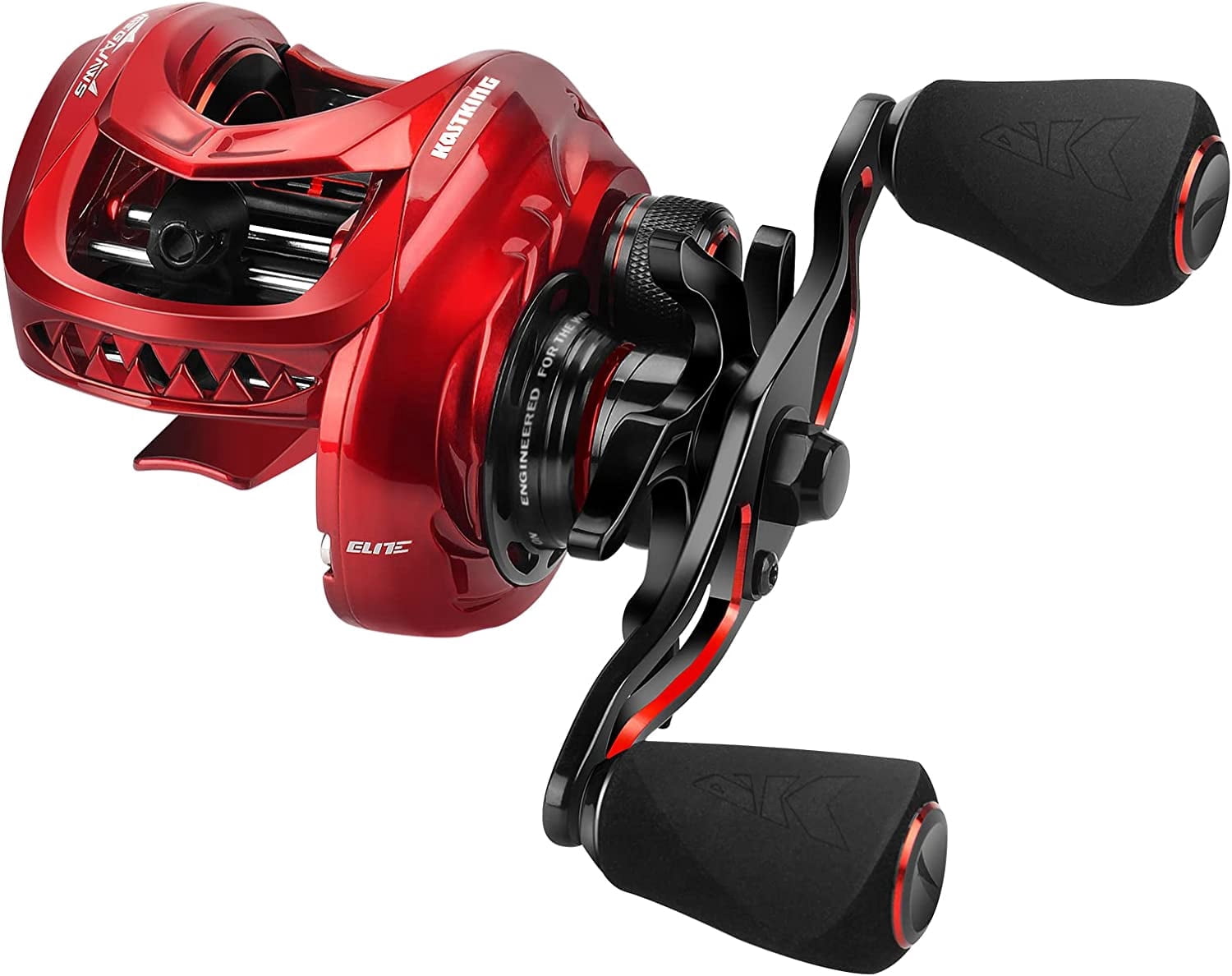 KastKing Baitcasting Fishing Reel, New AutoMag Dual Braking System,  17.64 LBs Carbon Fiber Drag,  9.1:1 Gear Ratios-MegaJaws Elite