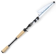 KastKing Telescopic Travel Fishing Rod   Titanium Solid Tip, Casting & Spinning, Collapsible Design- Megatron