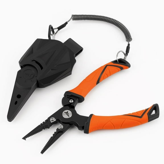 KastKing 7.5" Fishing Pliers & Angled Lip Gripper, 420 SS