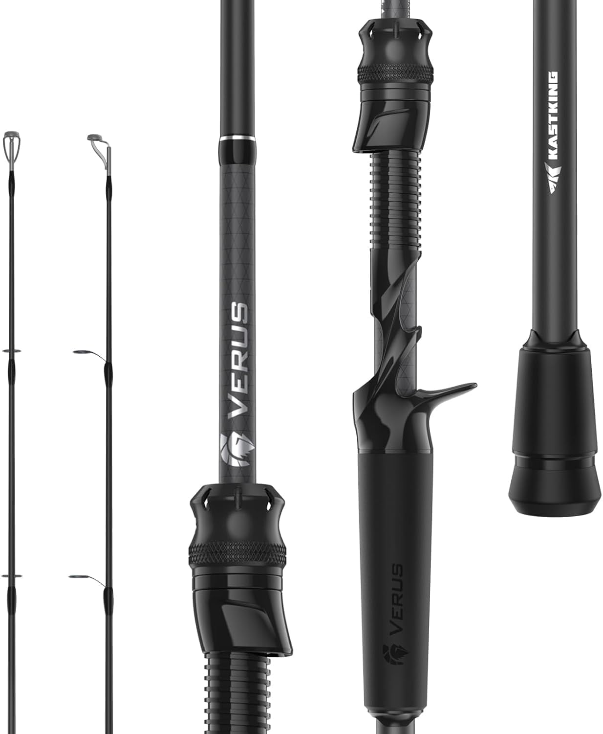 KastKing  Performance Casting Fishing Rod with Extra Tip,  FazLite Rings Guides, Extra Tip Section-Verus