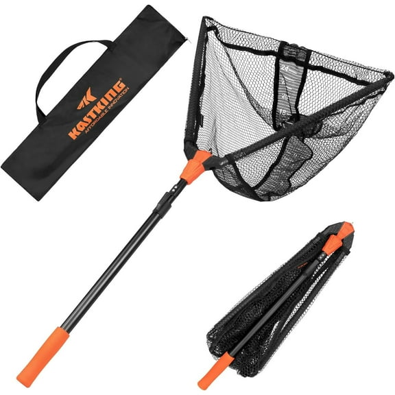 KastKing Fishing Net, Foldable & Lightweight Landing Net with Built in Length Scale Pontus