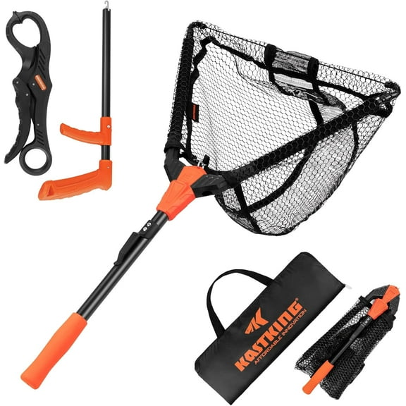 KastKing Fishing Net, Foldable & Lightweight Landing Net with Built in Length Scale Pontus