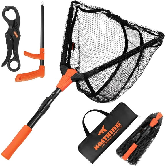 KastKing Fishing Net, Foldable & Lightweight Landing Net with Built in Length Scale Pontus