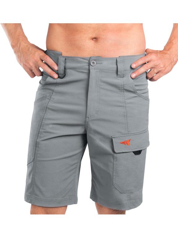 ReKon Men’s Fishing Cargo Shorts, Quick Dry Outdoor