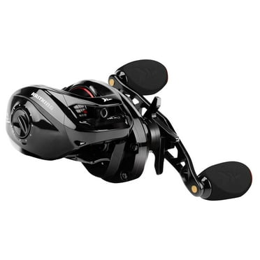 KastKing Left Baitcasting Reels, 17.64LB Carbon Fiber Drag, Cross-Fire 8 Magnet Braking System 7.2:1