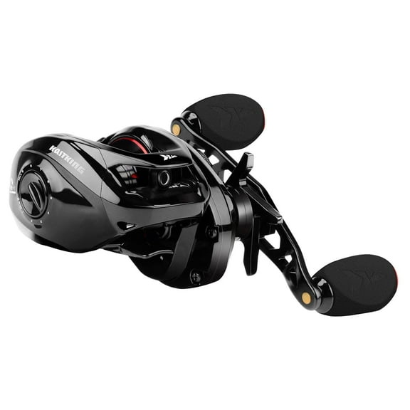 KastKing Left Baitcasting Reels, 17.64LB Carbon Fiber Drag, Cross-Fire 8 Magnet Braking System 7.2:1
