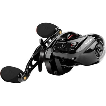 KastKing Right Baitcasting Reels, 17.64LB Carbon Fiber Drag, Cross-Fire 8 Magnet Braking System 7.2:1