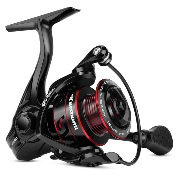 KastKing 3000 Spinning Fishing Reel-5.2:1 Gear Ratio, Up to 22 Lbs,5+1 -Black