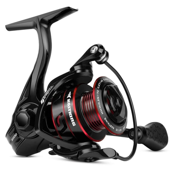 KastKing 4000 Spinning Fishing Reel-5.2:1 Gear Ratio, Up to 22 Lbs,5+1 -Black