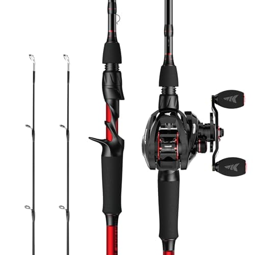 KastKing Royale Legend II Casting Fishing Combos, 7'0'' MH Twin Tips Rod, Right Handed