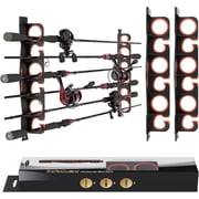 KastKing Fishing Rod Holder, Wall or Ceiling Mount, Holds 6 Rods V6