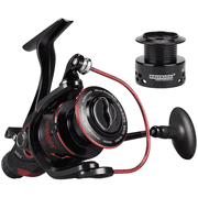 KastKing 3000 Spinning Reel 10+1 Shielded Stainless Steel BB - Carbon Fiber Drag for Live Liner Bait Fishing Action-Sharky Baitfeeder III