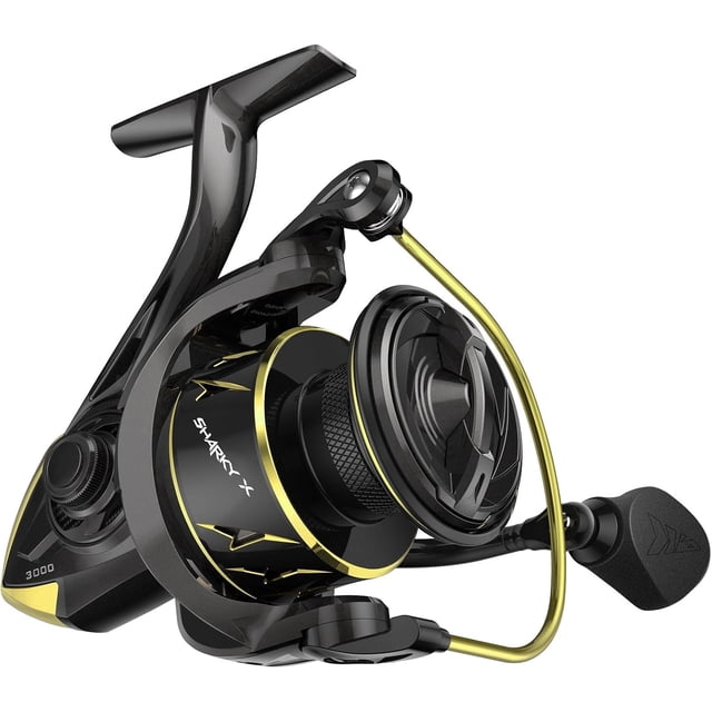 KastKing Spinning Reel – 5.2:1 & 6.2:1 Gear Ratios, Carbon Fiber Drag 33–39.5LB, 10+1 - Sharky X