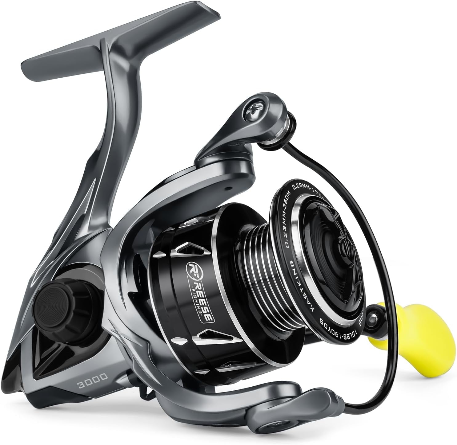 KastKing Skeet Reese Icon Spinning Reel, Carbon Rotor with Aluminum Body Fishing Reel, 6.2:1 Gear Ratio, 10 + 1 Stainless Steel Ball Bearings,17.6 Lbs Max Drag, TPE Handle Knobs