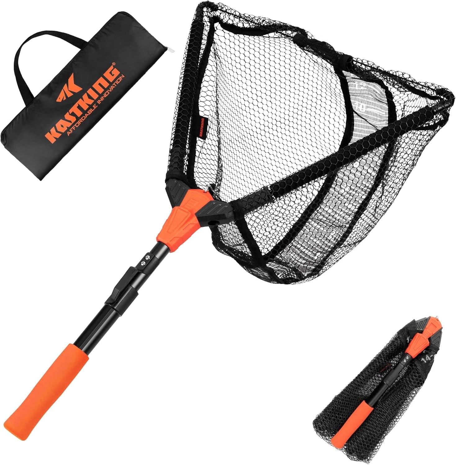 KastKing Fishing Net, Foldable & Lightweight Landing Net with Built in Length Scale Pontus