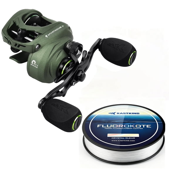 KastKing Spartacus Baitcasting Reel & Line Combo