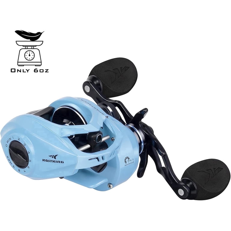 KastKing Left Baitcasting Fishing Reel 6oz 17.6 LB Carbon Fiber