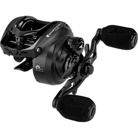 KastKing Baitcasting Reel, DualBalance™ Magnetic Braking System, 8.0:1 High-Speed Gear Ratio, Ultralight 6 oz-Spartacus II Plus
