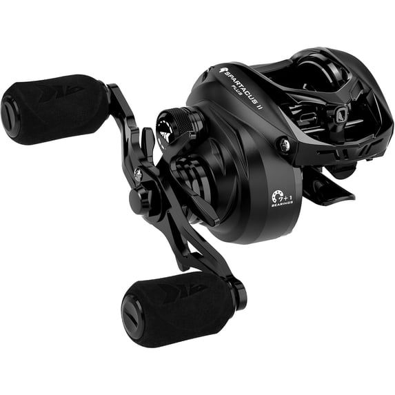KastKing Baitcasting Reel, DualBalance™ Magnetic Braking System, 8.0:1 High-Speed Gear Ratio, Ultralight 6 oz-Spartacus II Plus