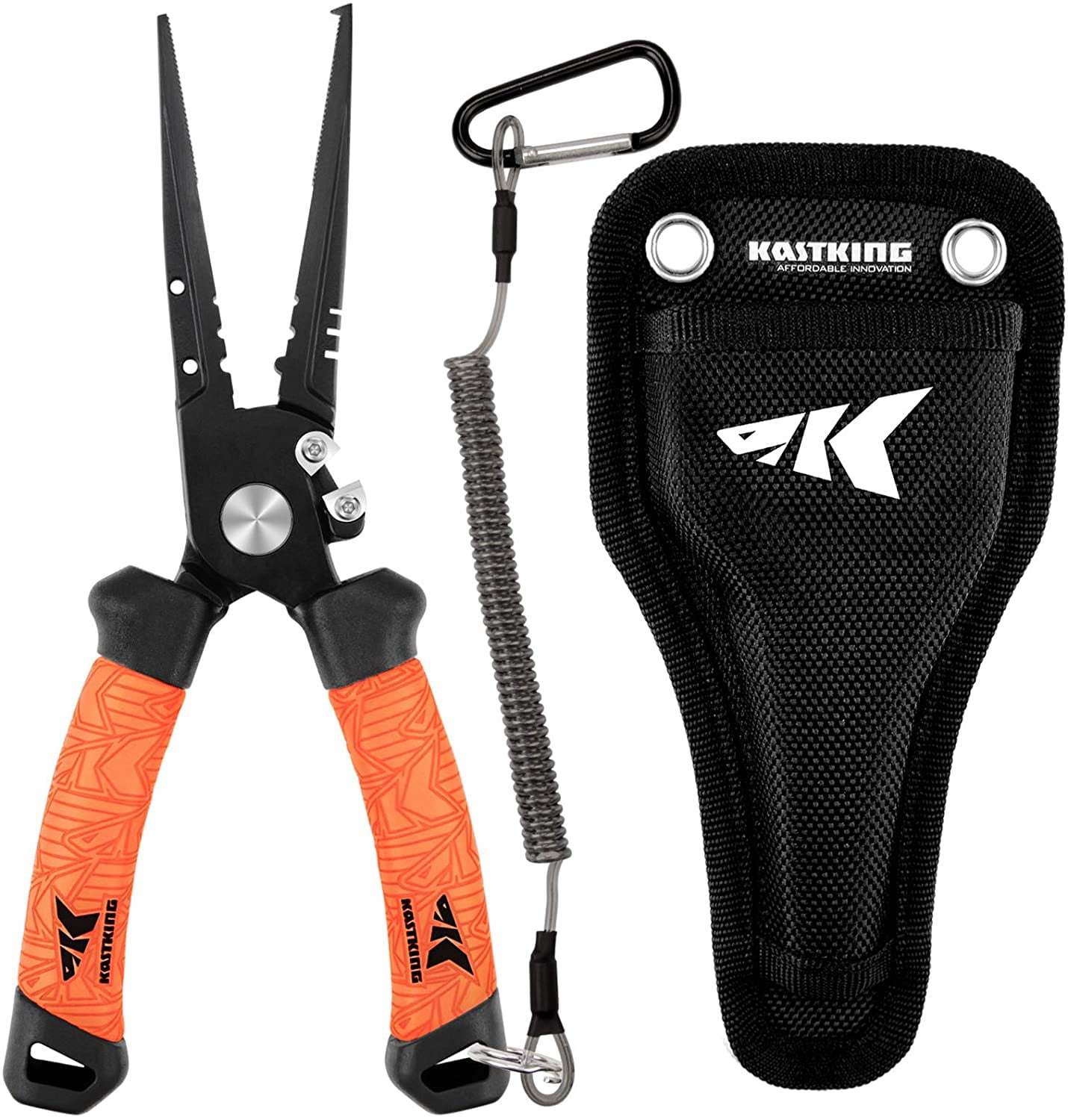 KastKing 8.5" Speed Demon Pro Pliers, 420SS, Carbide Cutters, Corrosion-Resistant