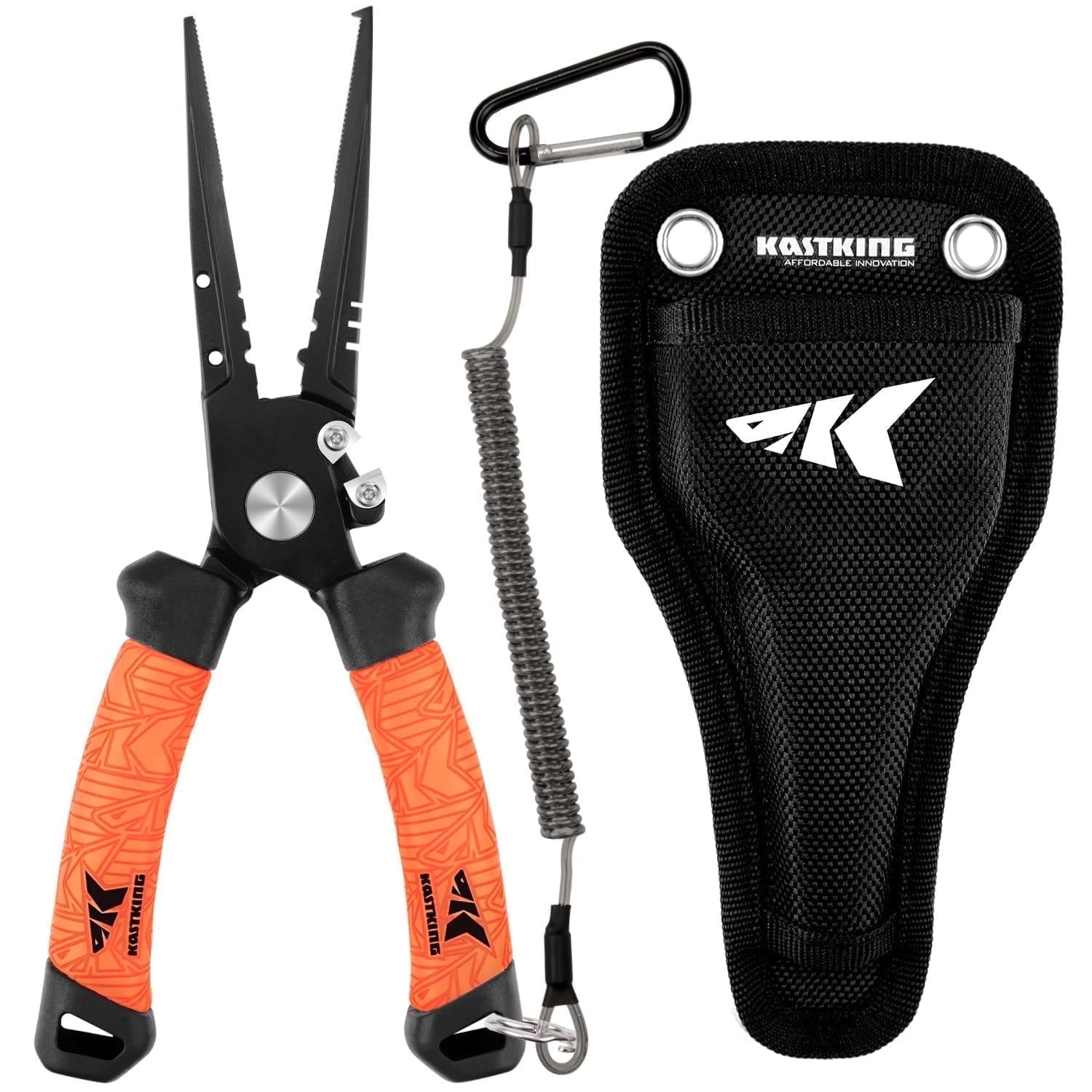 KastKing 8.5 Inch Fishing Pliers, Fishing Tools,420 Stainless Steel, Tungsten Carbide Cutters, Corrosion Resistant Coating,Fishing Gear-Speed Demon Pro