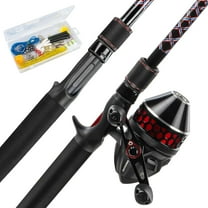 KastKing Spinning & SpinCast Combo, Fishing Rod and Reel Combo, Pre-Spooled Line ,Brute Tuff Composite Blanks & Graphite