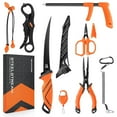 thumbnail image 1 of KastKing 8PC Fishing Tool Kit, Pliers, Knife, Lip Gripper Set SteelStream, 1 of 9